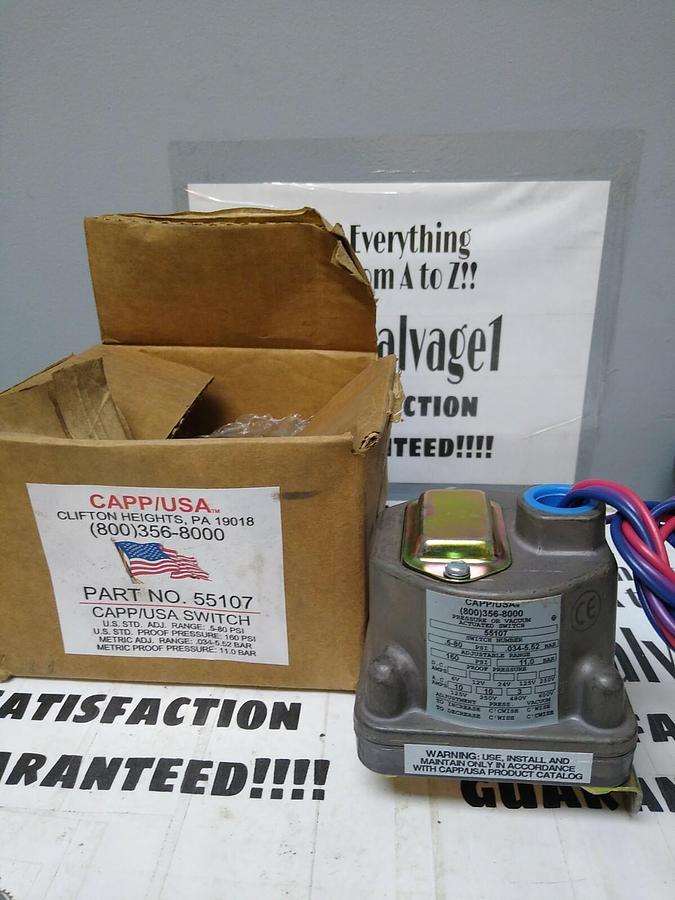 CAPP/USA,55107,Pressure or Vacuum Switch 5-80 NOS