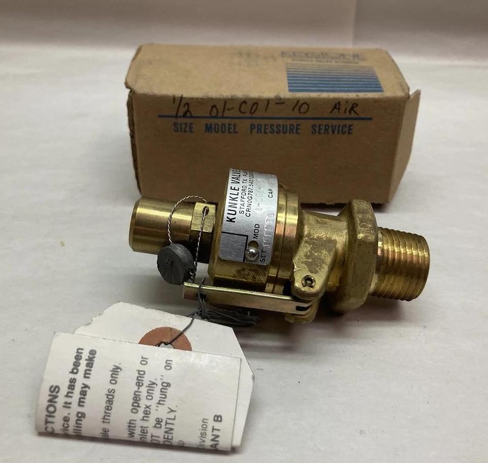 Used Kunkle Valve,1-C01-DC,Relief Valve Size 1/2