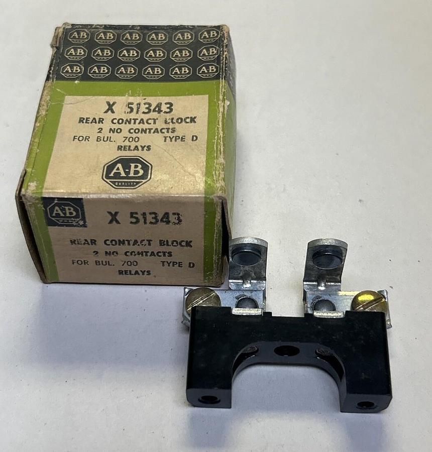 ALLEN BRADLEY,X-51343,REAR CONTACT BLOCK NOS
