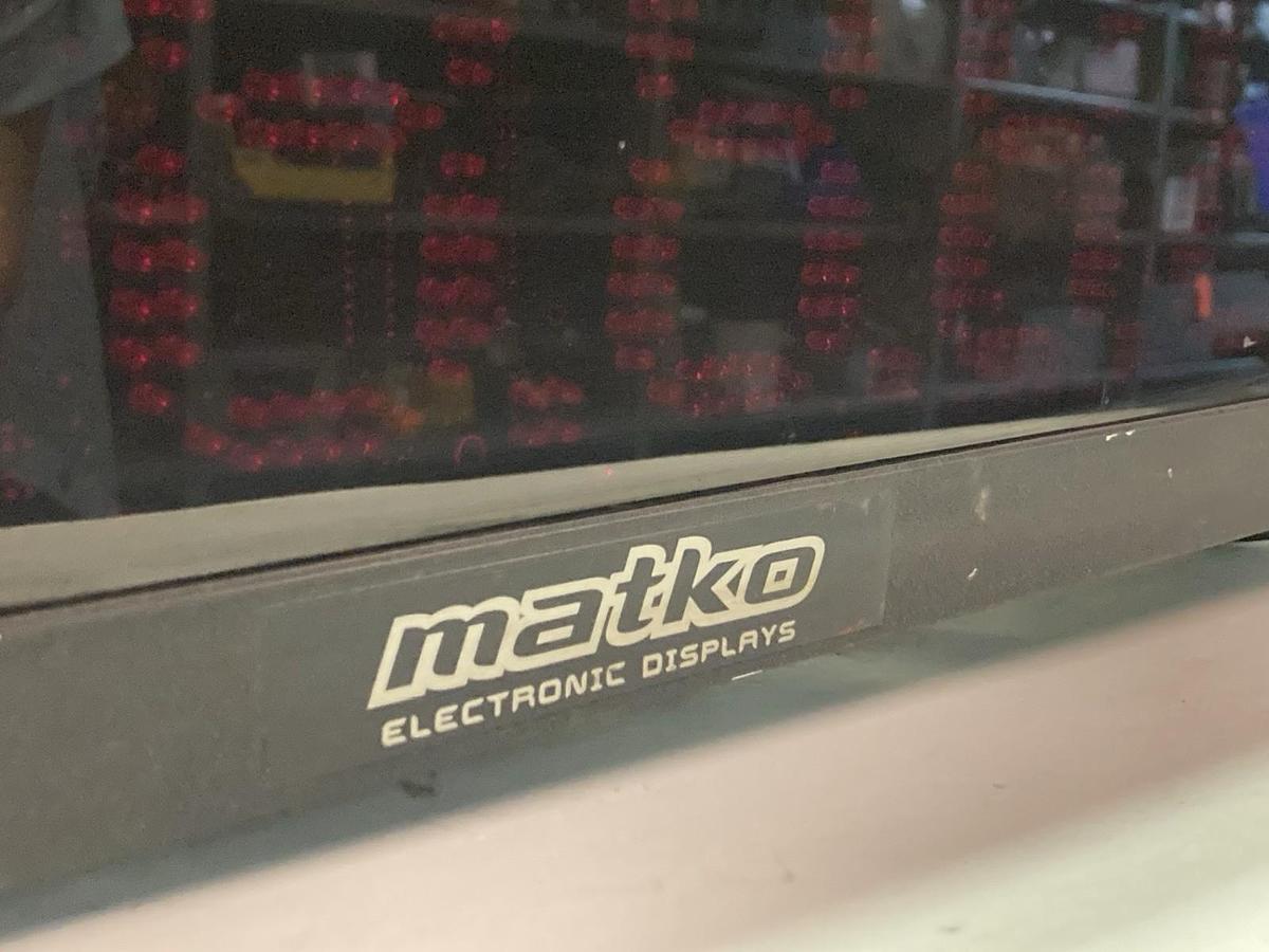 Used Matko,407204,Industrial LED Remote Scoreboard Display 115Vac 50/60Hz