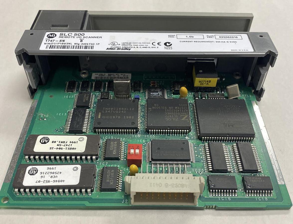 Used Allen-Bradley,1747-SN,Series B Remote I/O Scanner