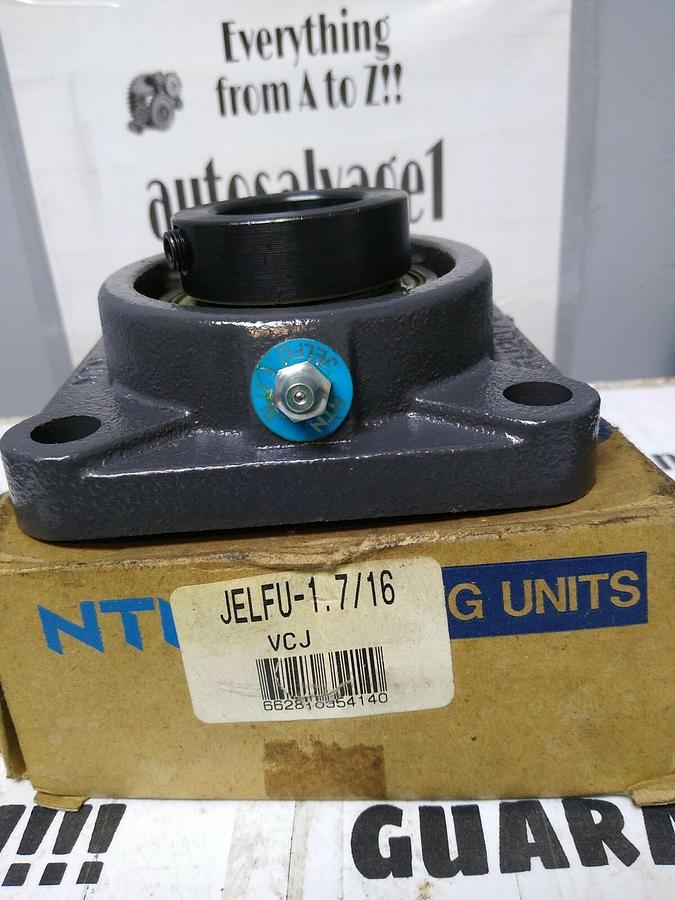 NTN,JELFU-1-7/16,Flange Mount Bearing NOS