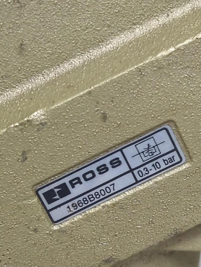 Used ROSS,1968B8007,FLOW CONTROL VALVE 0.3-10 BAR PRE-OWNED