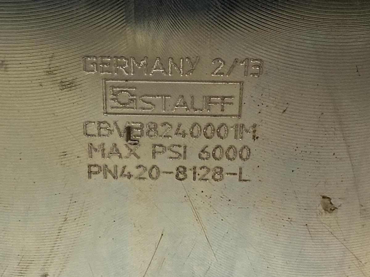 Used Stauff,CBVL38240001M,3-Way Ball Valve 6000 PSI