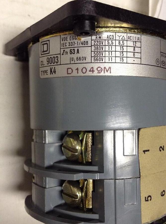Square D,K4D1049M, Contact Block 63A 660V