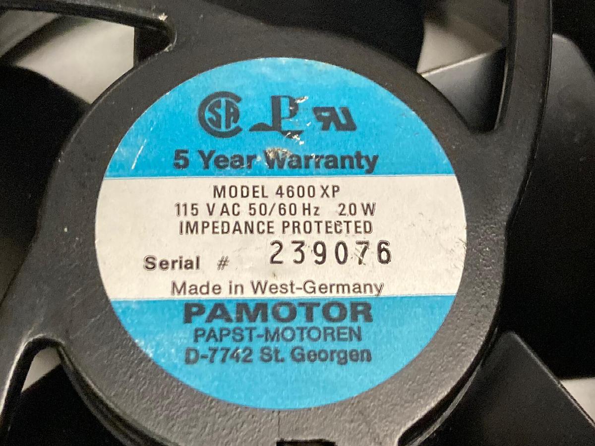 Pamotor,4606 XP,Heavy Duty Fan 20W 115Vac