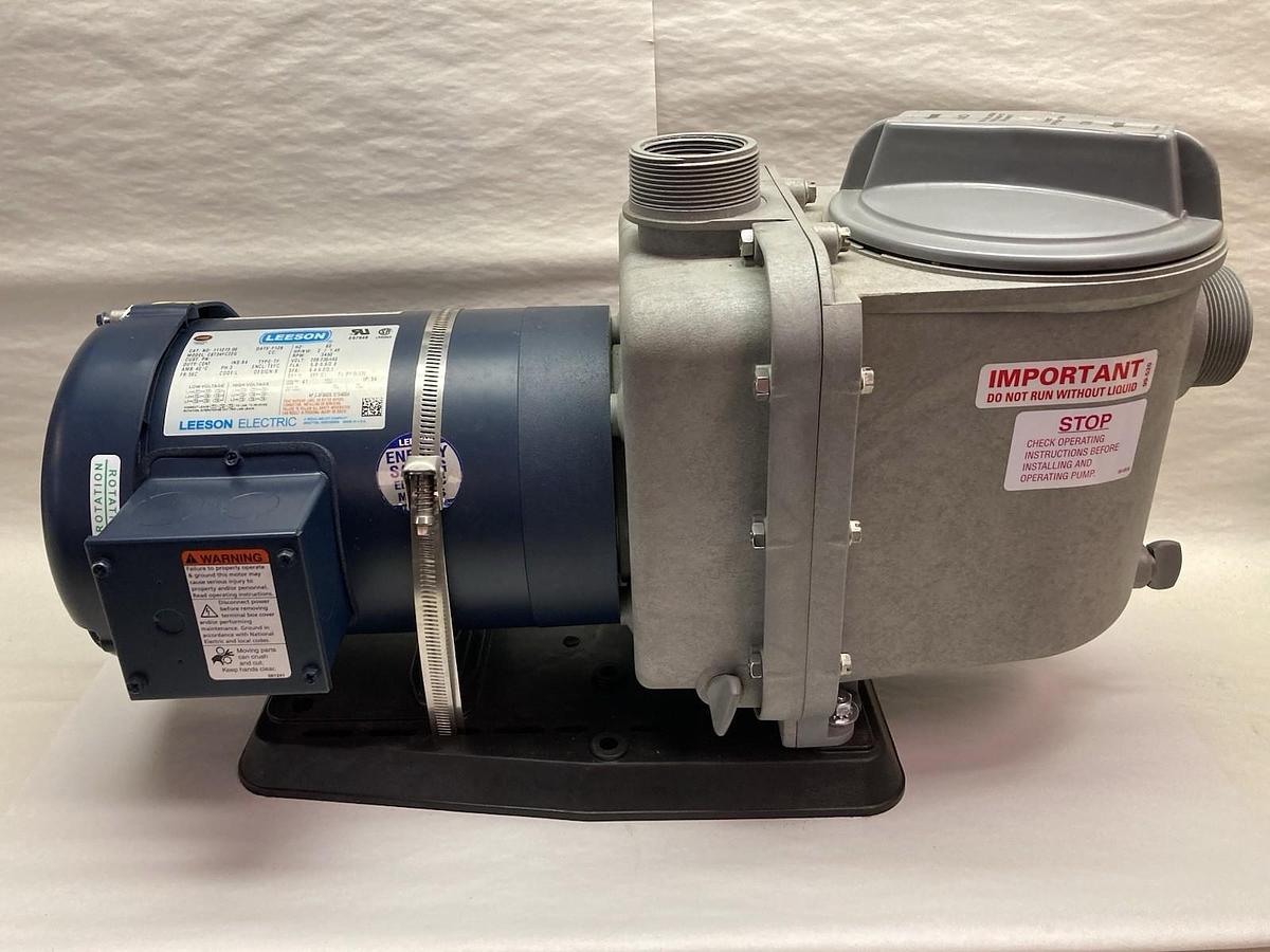 Rockwell,2 Inch,Centrifugal Pump w/Leeson 3-Phase 3450rpm 2Hp Fr:56C
