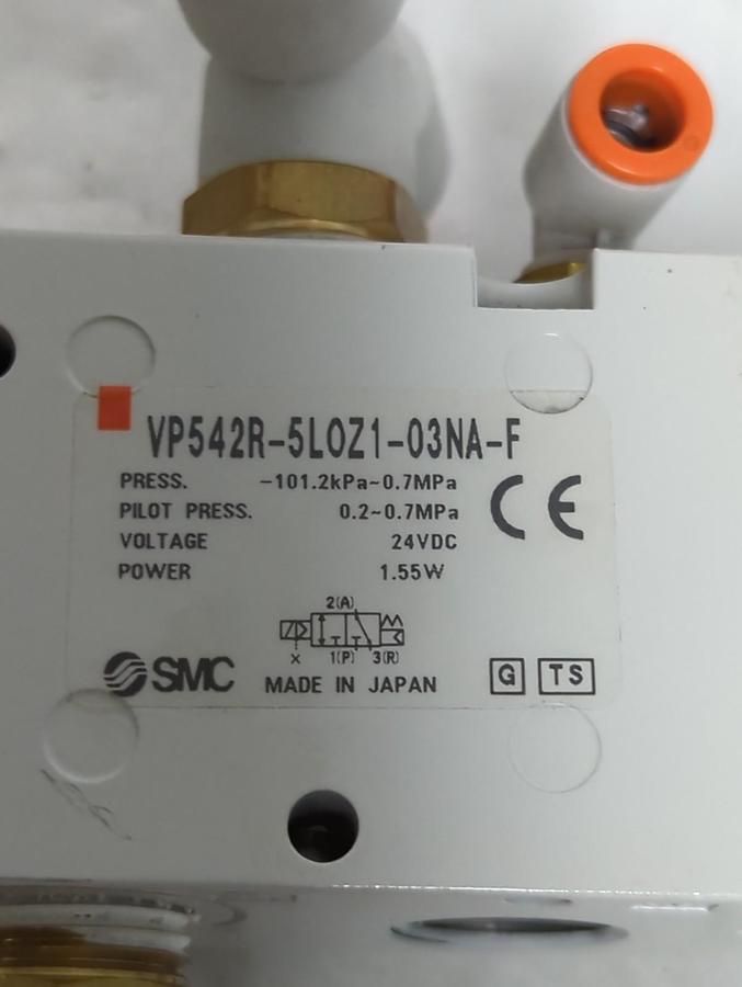 Used SMC,VP542R-5LOZ1-03NA-F,SOLENOID VALVE 24VDC PRE-OWNED