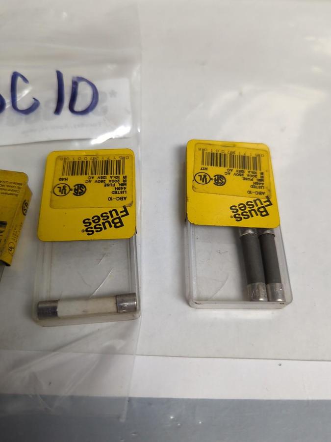 COOPER BUSSMANN,ABC-10,10 AMP FUSE LOT OF 7 NOS