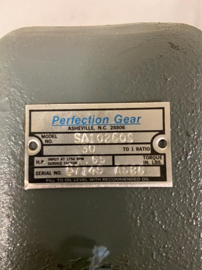 Perfection Gear,SA10260S,Gear Reducer Ratio 30:1