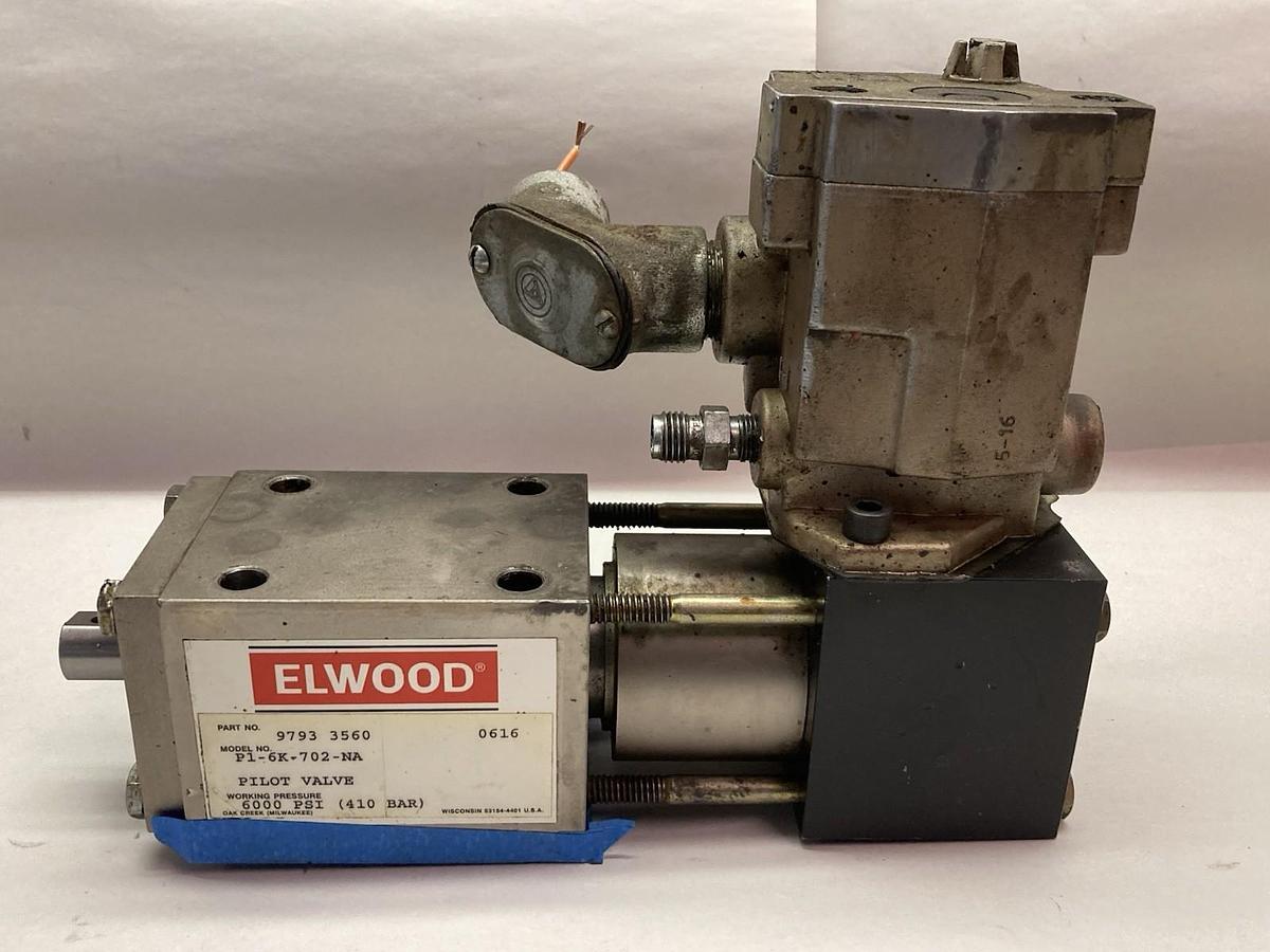 Used Elwood,P1-6K-702-NA,Pilot Valve 6000PSI (410 BAR)