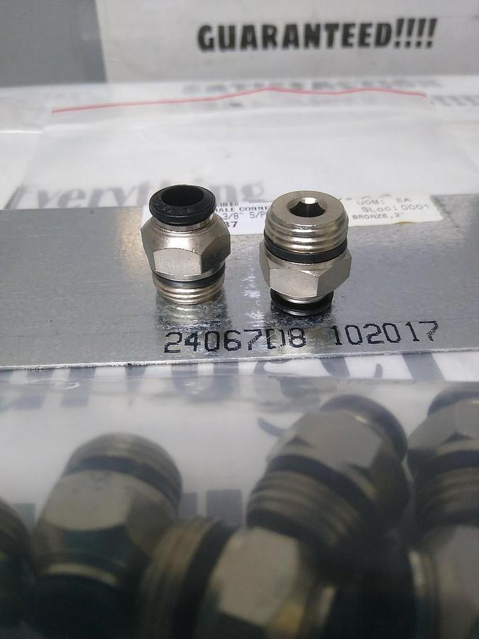 UNBRANDED,61761037,TUBE STRAIGHT MALE CONNECTOR 8MMX3/8 IN LOT OF 11 NOS