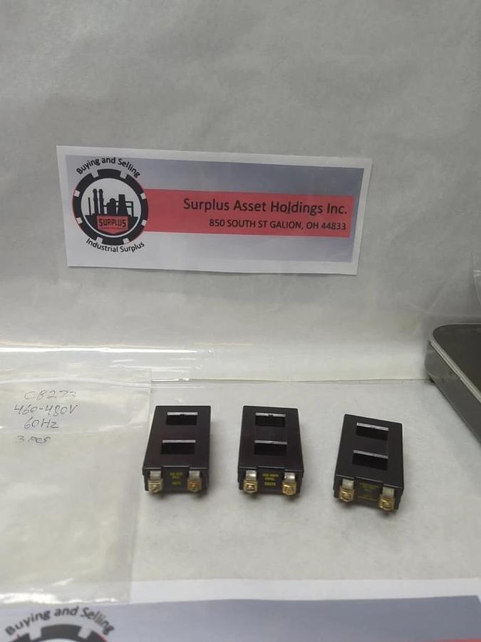 Used ALLEN-BRADLEY,CB273,COIL 460-480V 60HZ LOT OF 3 PRE-OWNED