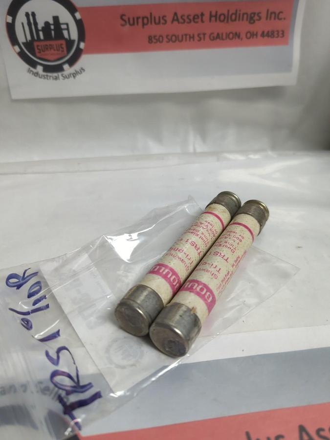 Used GOULD SHAWMUT,TRS-1-6/10R,TRI-ONIC 1-6/10R AMP FUSE LOT OF 2 PRE-OWNED