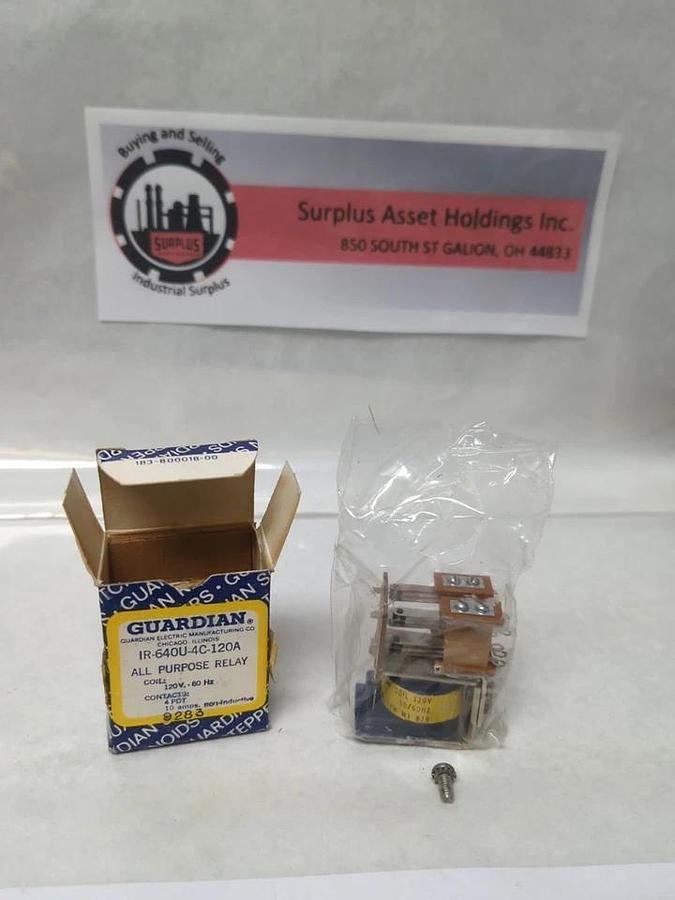 GUARDIAN,IR-640U-4C-120A,POWER RELAY 9283 NOS