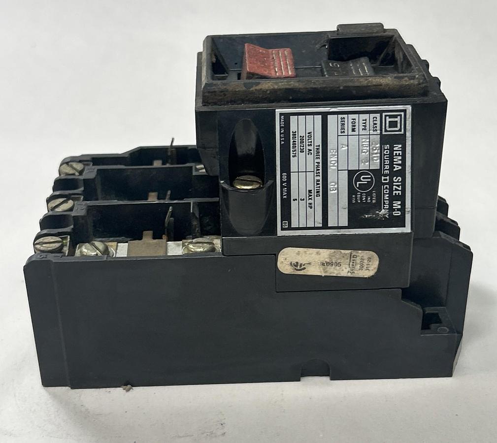 Used SQUARE D,2510MBG2,MANUAL MOTOR STARTER SIZE M-0
