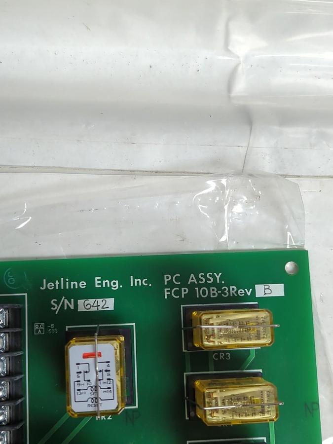 Used JETLINE,FCP-10B-3,PC ASSEMBLY BOARD REV B PRE-OWNED