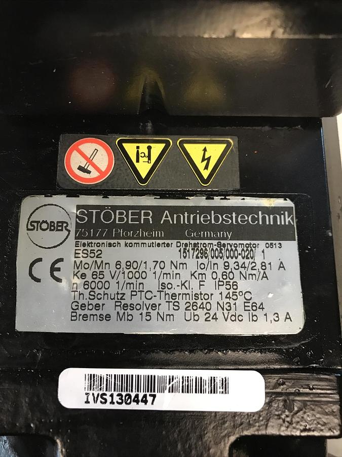 Stober,K302UG0175ES52,Servomotor With Gear Box