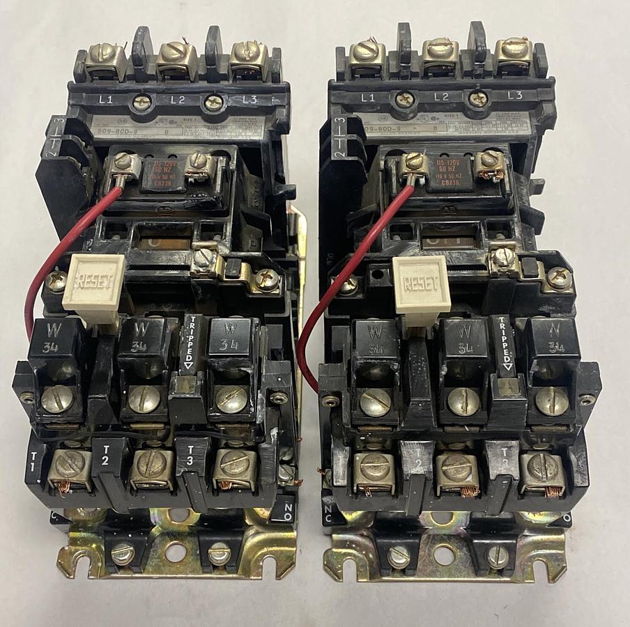 Used Allen-Bradley,509-B0D-9,Motor Starter 27A 600V Lot Of 2