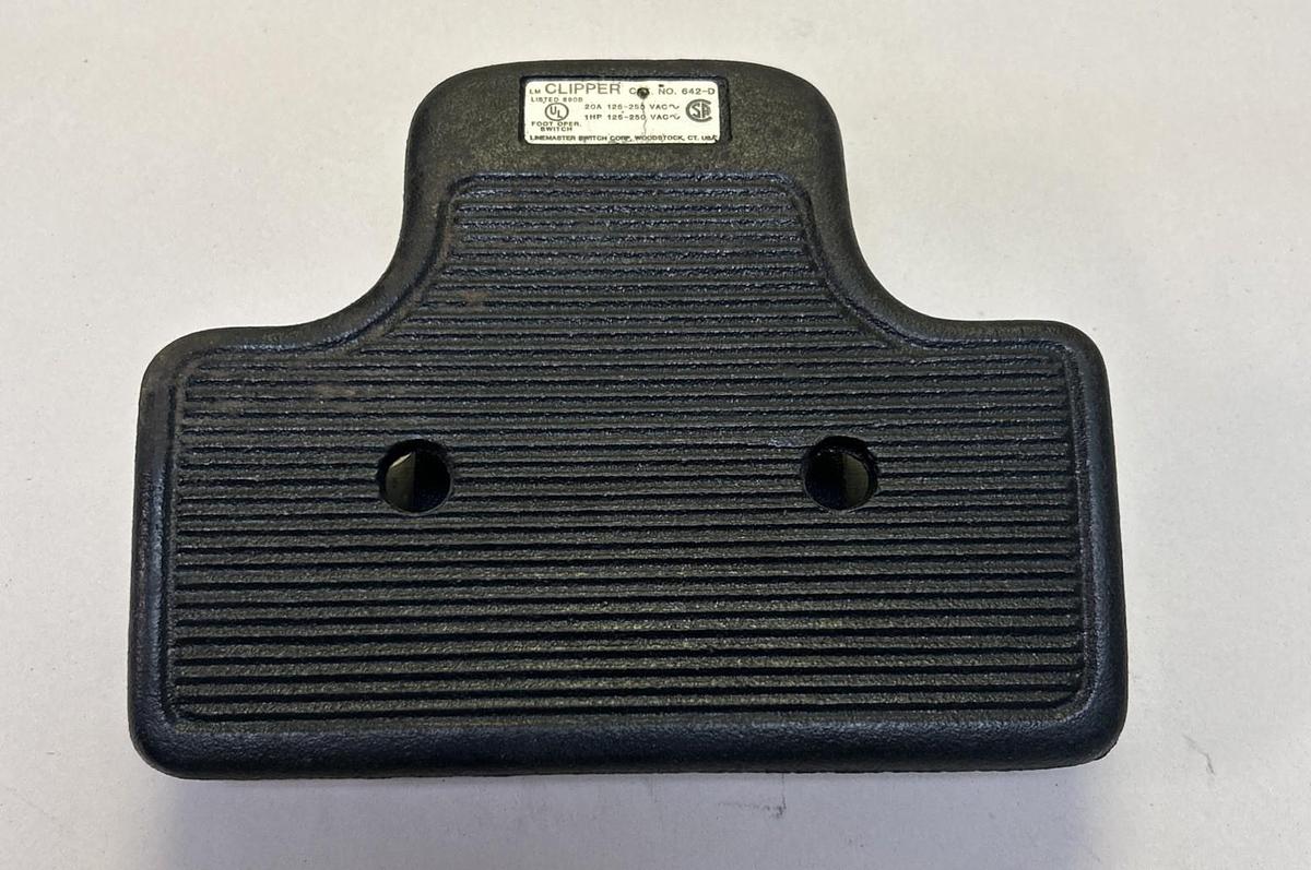 Used CLIPPER,642-D,FOOT SWITCH