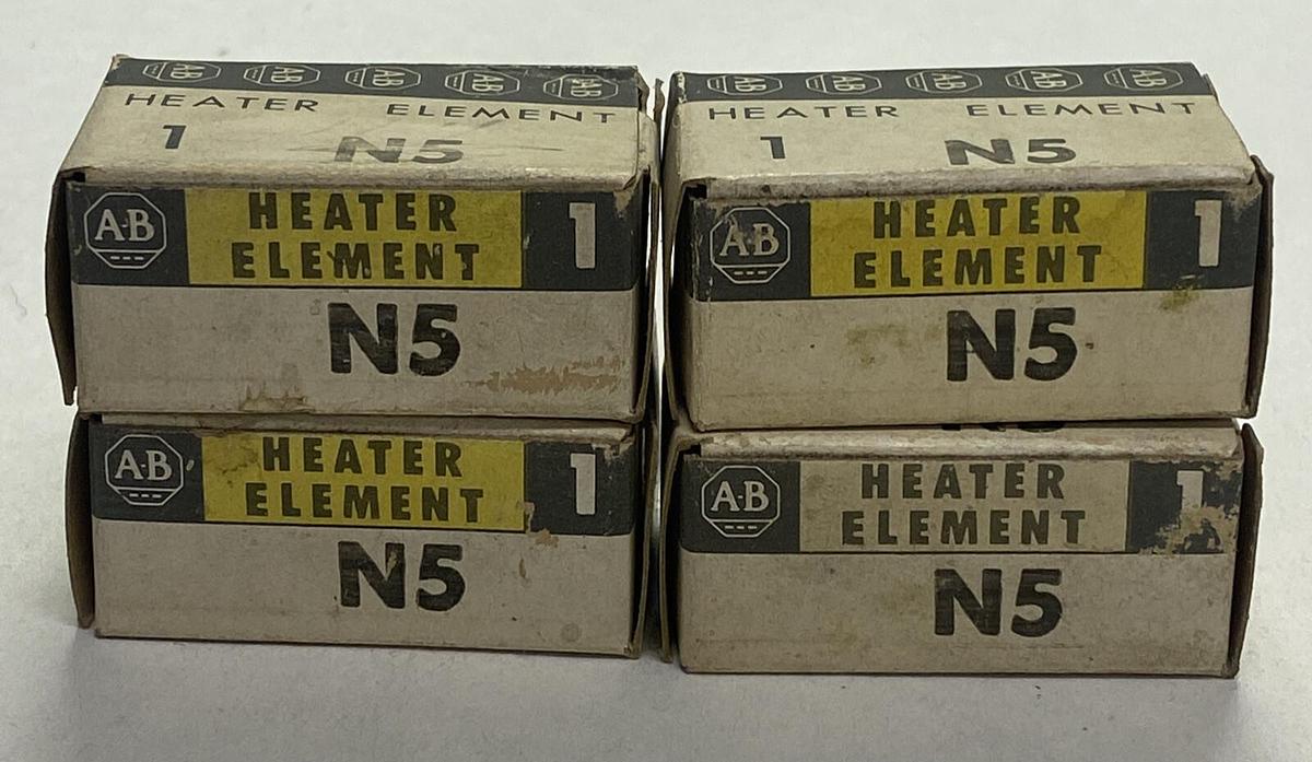 ALLEN BRADLEY,N5,OVERLOAD RELAY HEATER ELEMENT LOT OF 4 NOS