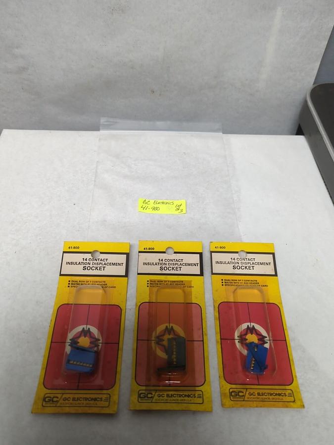 GC ELECTRONICS,41-900,14 CONTACT INSULATION DISPLACEMENT SOCKET LOT OF 3 NOS