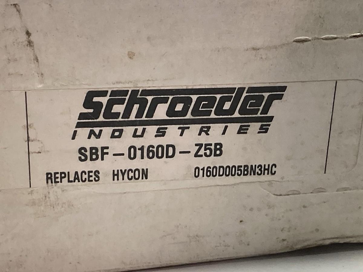 Schroeder Industries,SBF-0160D-Z5B,Replacement Filter