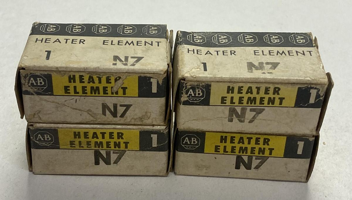 ALLEN BRADLEY,N7,OVERLOAD RELAY HEATER ELEMENT LOT OF 4 NOS