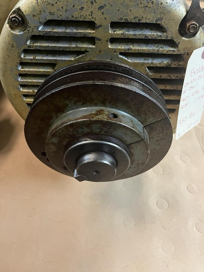 Used BALDOR,EM2535T,ELECTRIC MOTOR 30HP 1770RPM 3PH 286T W JVS ADJ SHEAVE