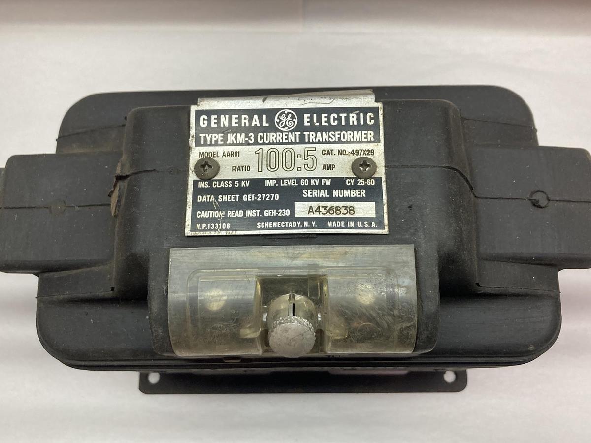 Used General Electric,Type JKM-3,Current Transformer 497x29 Ratio 100:5