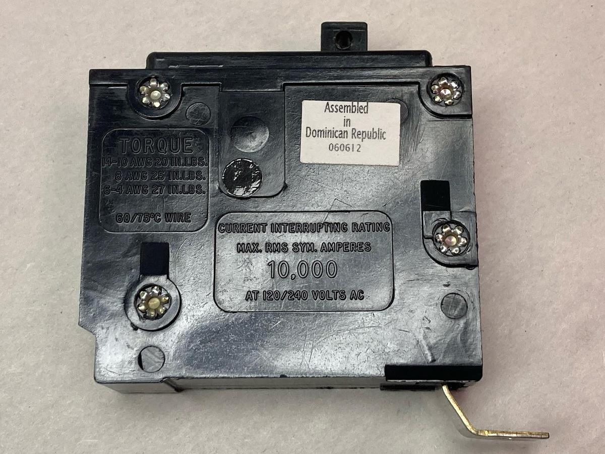 Cutler-Hammer,M1640,Type BA 1-Pole Circuit Breaker 20A 120/240V