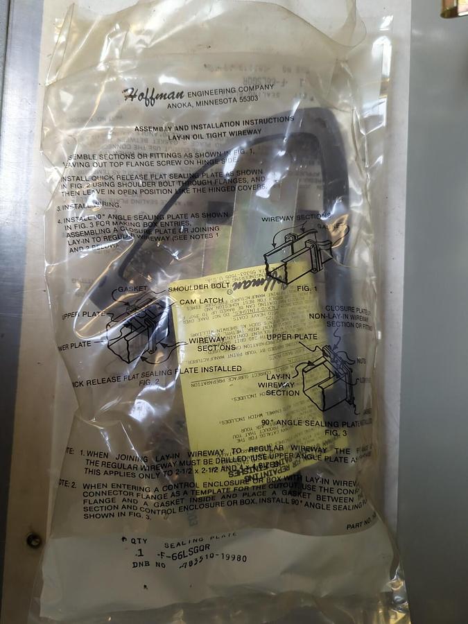 HOFFMAN,F-66L48,STRAIGHT WIREWAY SECTION 48 INCH LENGTH MISSING BOX NOS