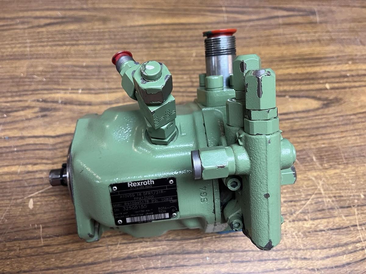 Used REXROTH,A10VSO-18-DFR1/31R-PPA12N00,HYDRAULIC PISTON PUMP R910945178