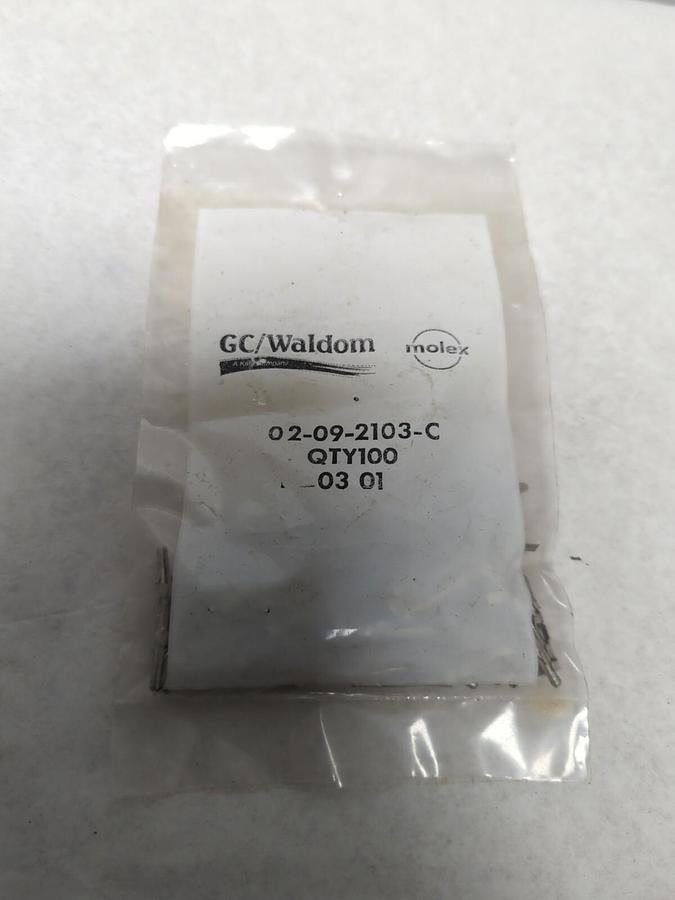 Used GC/WALDOM MOLEX,02-09-2103-C,CRIMP CBL CONNECTOR CONYACT MOUNT  100 PCS NOS
