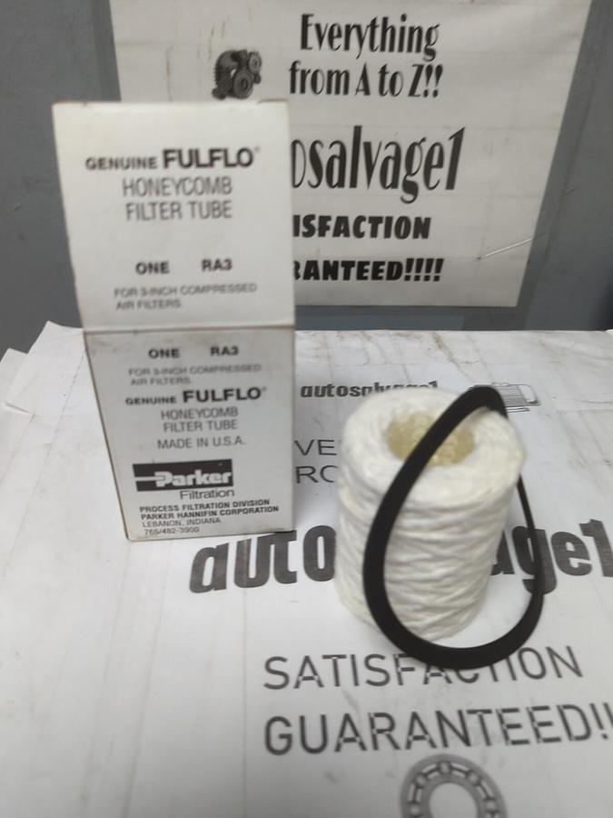 PARKER,RA3,FULFLO HONEYCOMB FILTER TUBE WITH GASKET FOR 3 IN AIR FILTERS
