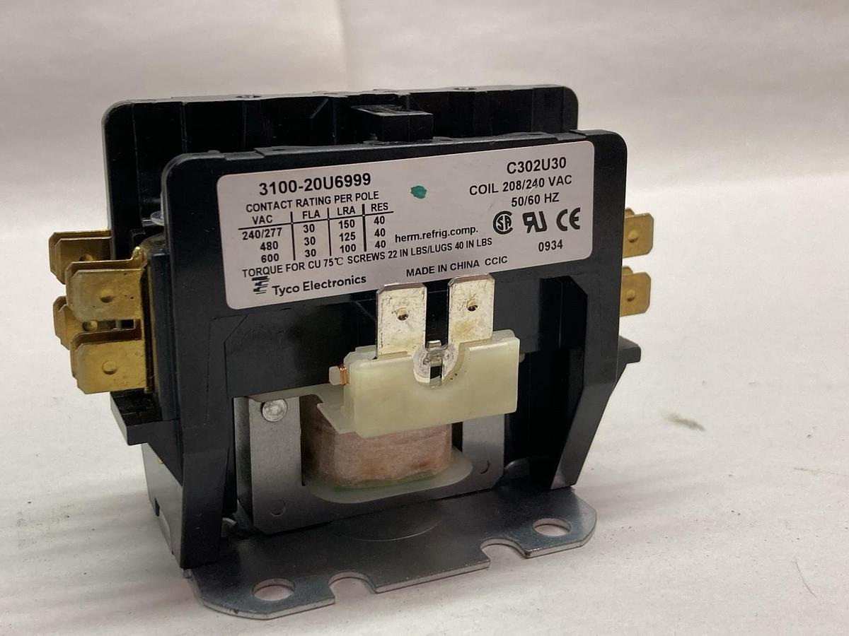 Tyco Electronics,3100-20U6999,Contactor 208/240Vac 50/60Hz