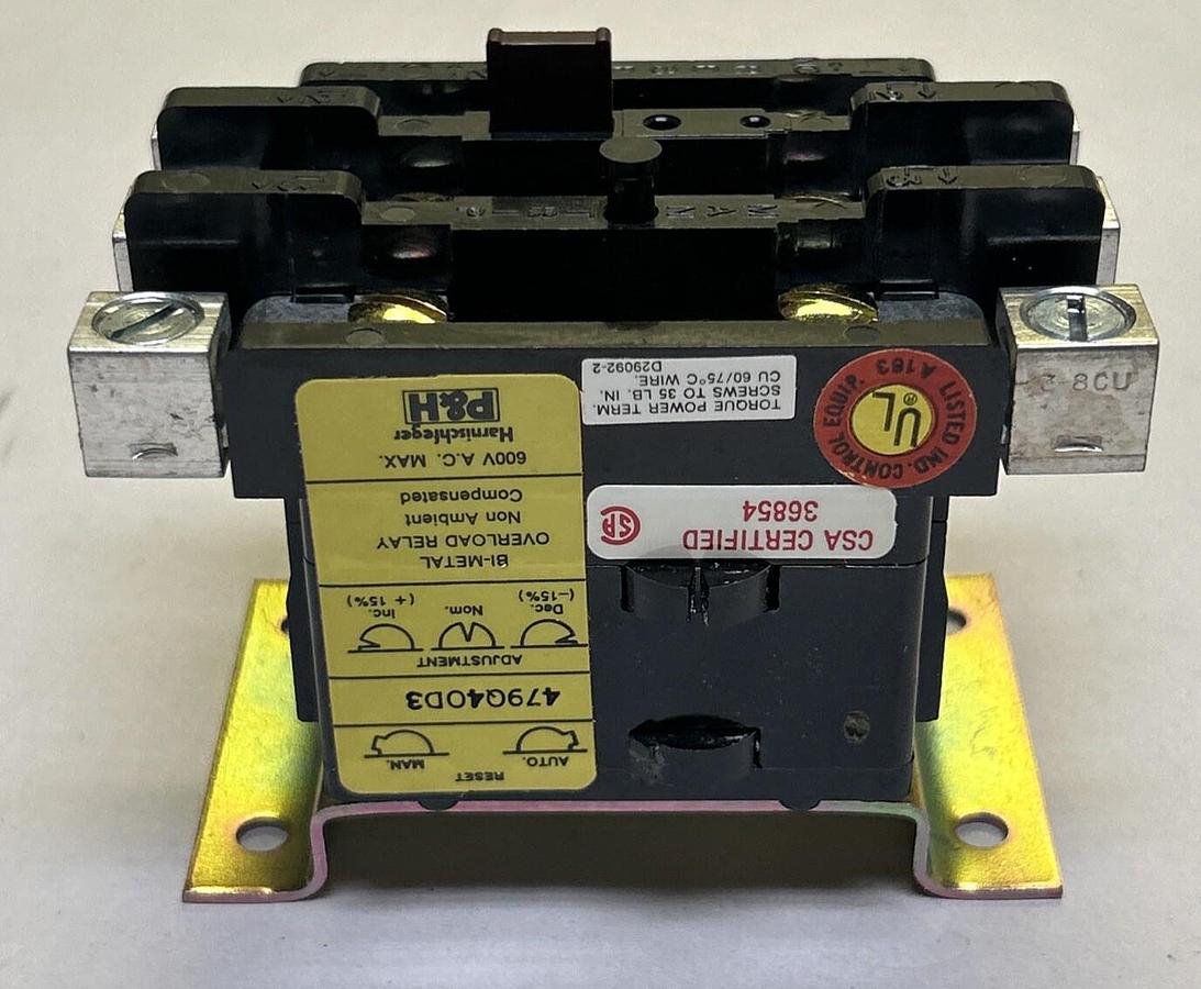 P&H,479QOD3,OVERLOAD RELAY NOS