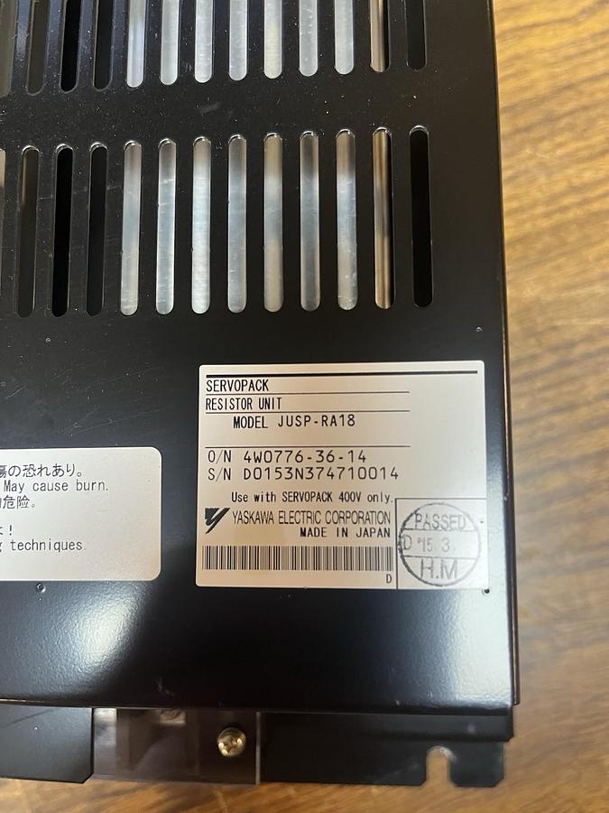 Used YASKAWA,JUSP-RA18,SERVOPACK RESISTOR UNIT