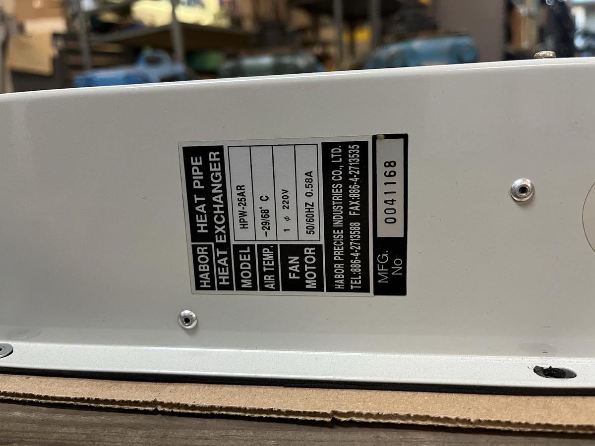 Used HABOR,HPW-25AR,HEAT PIPE HEAT EXCHANGER