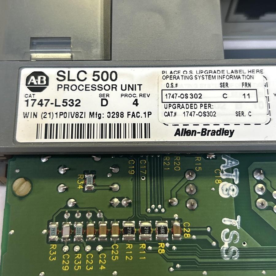 Used ALLEN BRADLEY,1747-L532,SER D SLC500 PROCESSOR UNIT