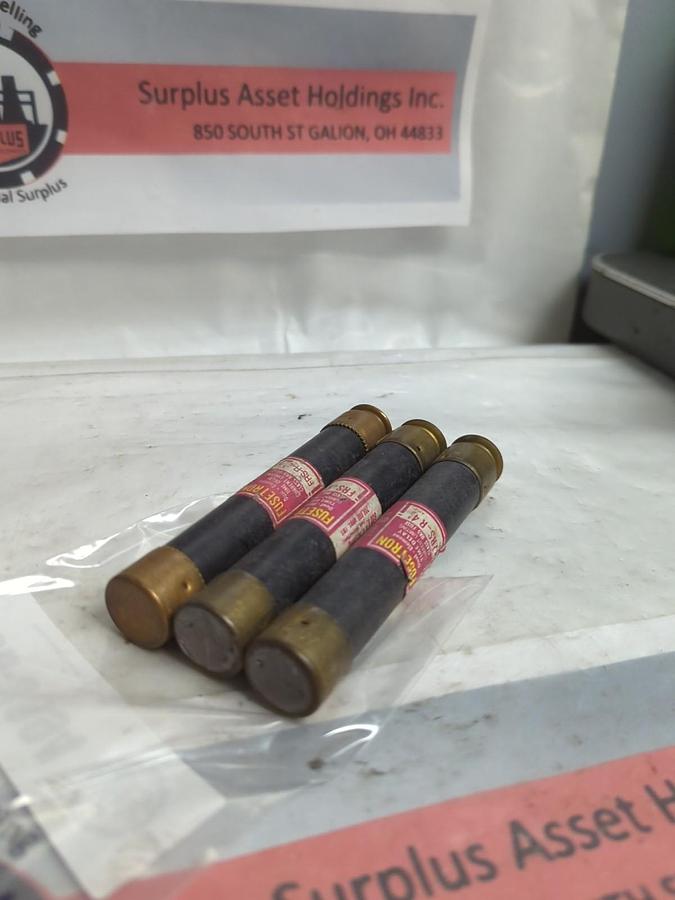 Used COOPER BUSSMANN,FRS-R-4-1/2,FUSETRON 4-1/2 AMP FUSE LOT OF 3 PRE-OWNED