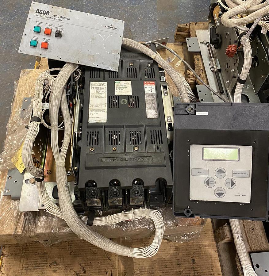 Used ASCO,J07ATS030260N500,7000 SERIES AUTOMATIC TRANSFER SWITCH 260A 480V