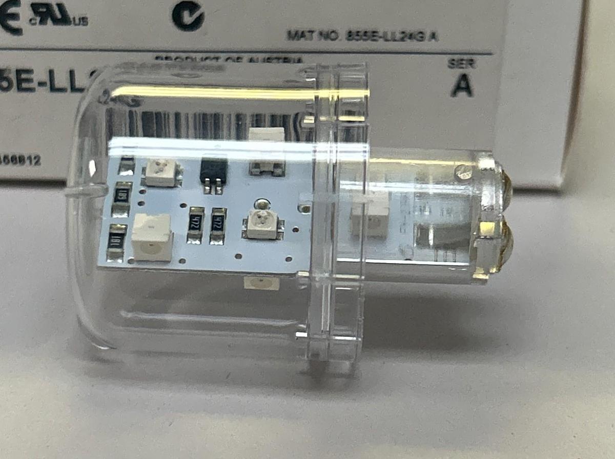 Used ALLEN BRADLEY,855E-LL24G,GREEN LED REPLACEMENT LAMP NEW