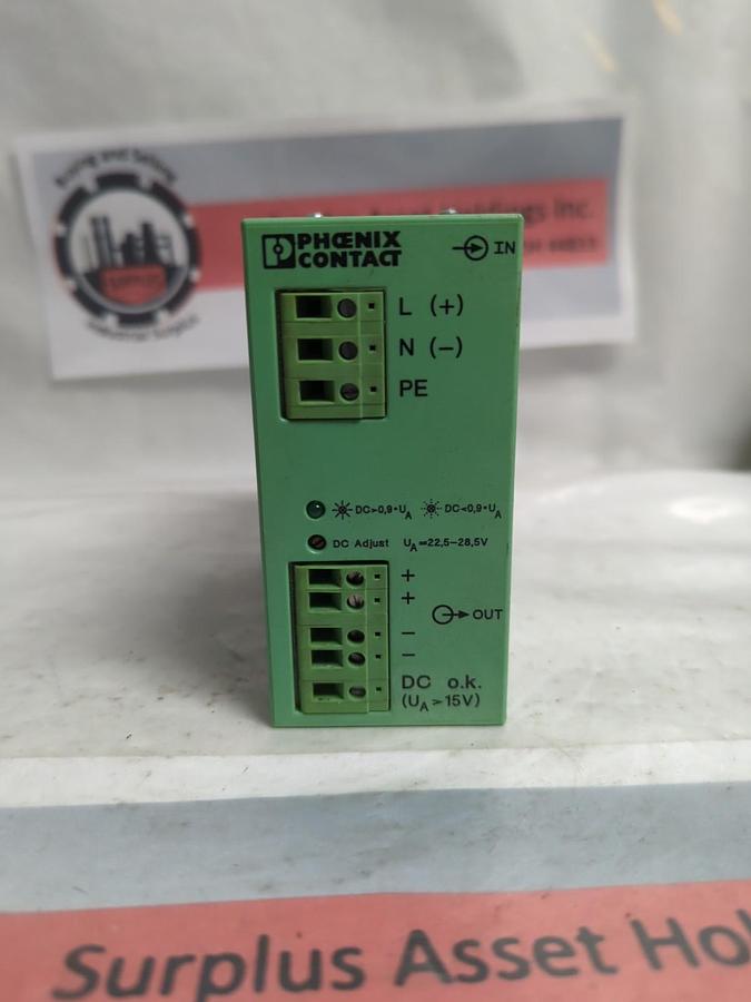 Used PHOENIX CONTACT,CM 50-PS-120-230AC/24DC/2 5/F,POWER SUPPLY TYPE 29 39 42 5