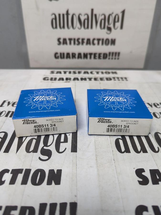 MARTIN,40BS11 3/4,BORED TO SIZE SPROCKET 11 TEETH LOT OF 2 NOS