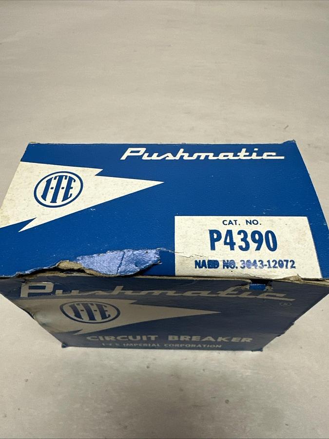 Used ITE Pushmatic,P4390,90A 3 Pole 240V Circuit Breaker