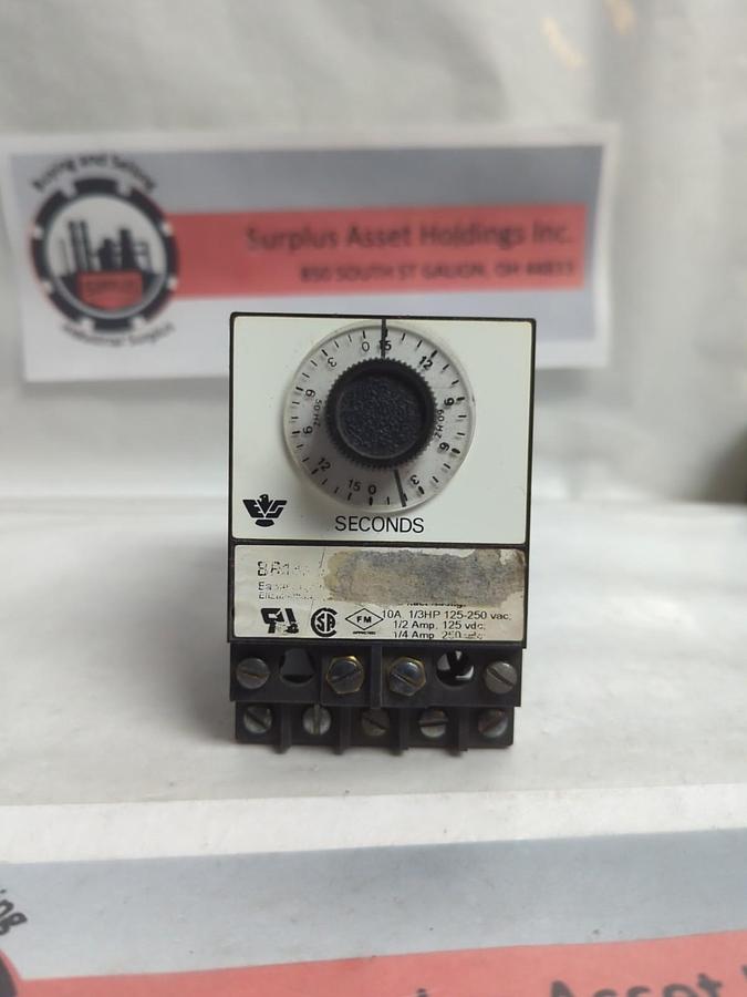 Used EAGLE SIGNAL,BR13A6,TIME DELAY RELAY 0-15 SECONDS PRE-OWNED