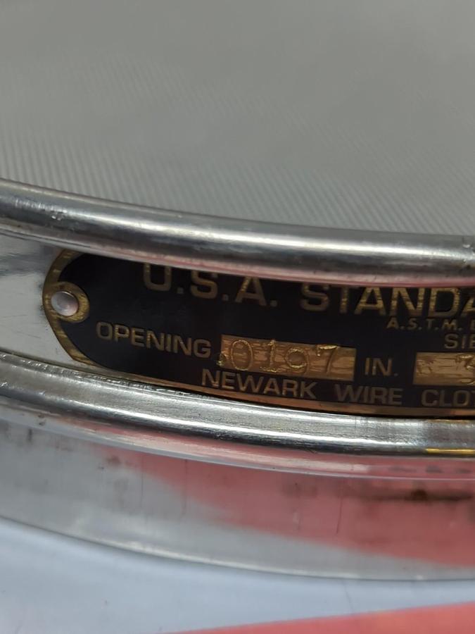 Used USA STANDARD,NO.35,TEST SIEVE 500UM .0197 INCH ASTM E-11 SPEC PRE-OWNED