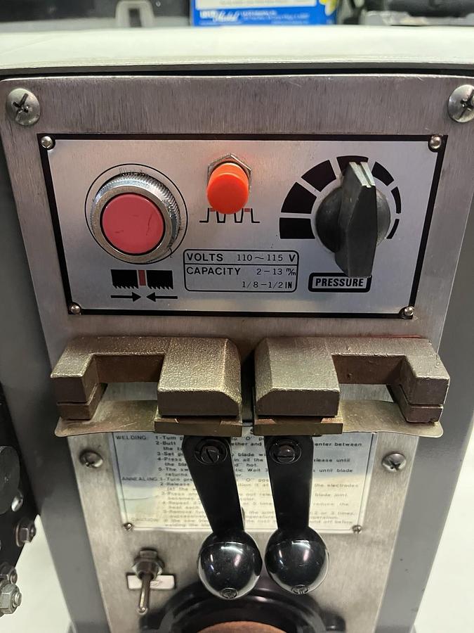 Used JET,JWG-12,ELECTRIC BAND SAW BLADE WELDER GRINDER 110-115V