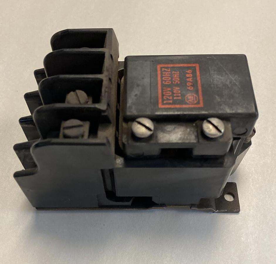 Used Allen-Bradley,702-TOD92,Series K 9AMP 600V Size 00 Starter 120V Coil